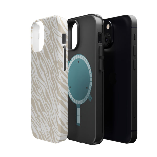 Stylish Zebra Print Magnetic Tough Cases for Ultimate Phone Protection Printify