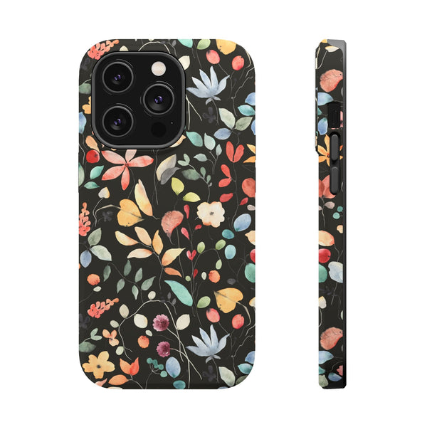 Floral Magnetic Tough Cases - Vibrant Botanical Design for Stylish Protection Printify