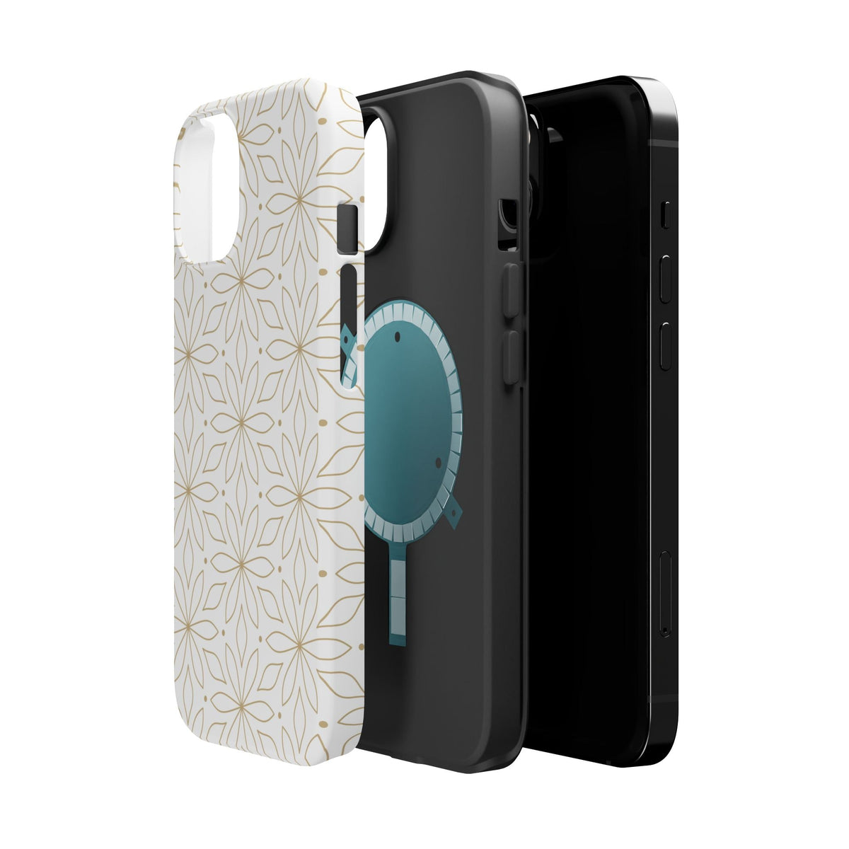 Stylish Magnetic Phone Case with Floral Design Printify