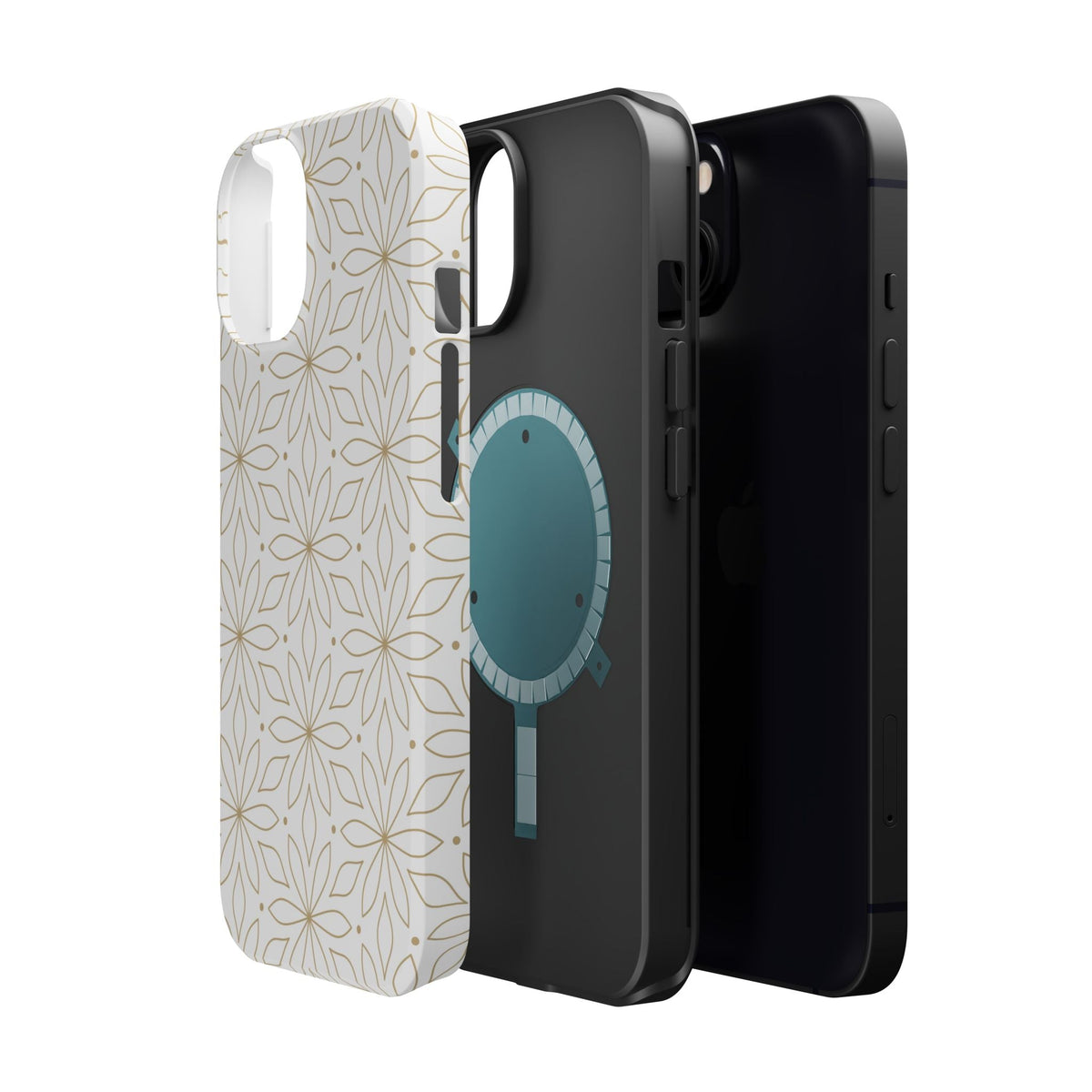 Stylish Magnetic Phone Case with Floral Design Printify