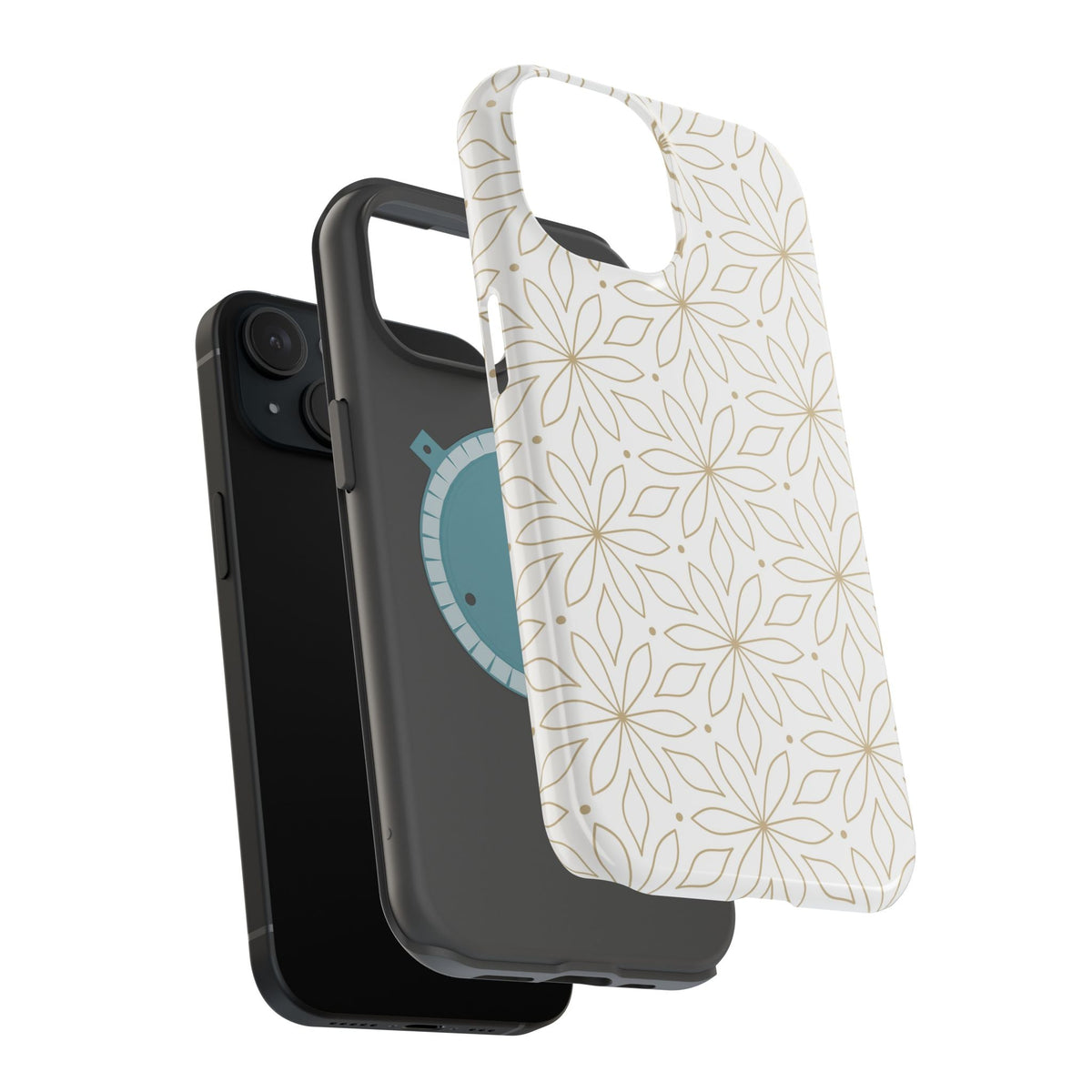 Stylish Magnetic Phone Case with Floral Design Printify