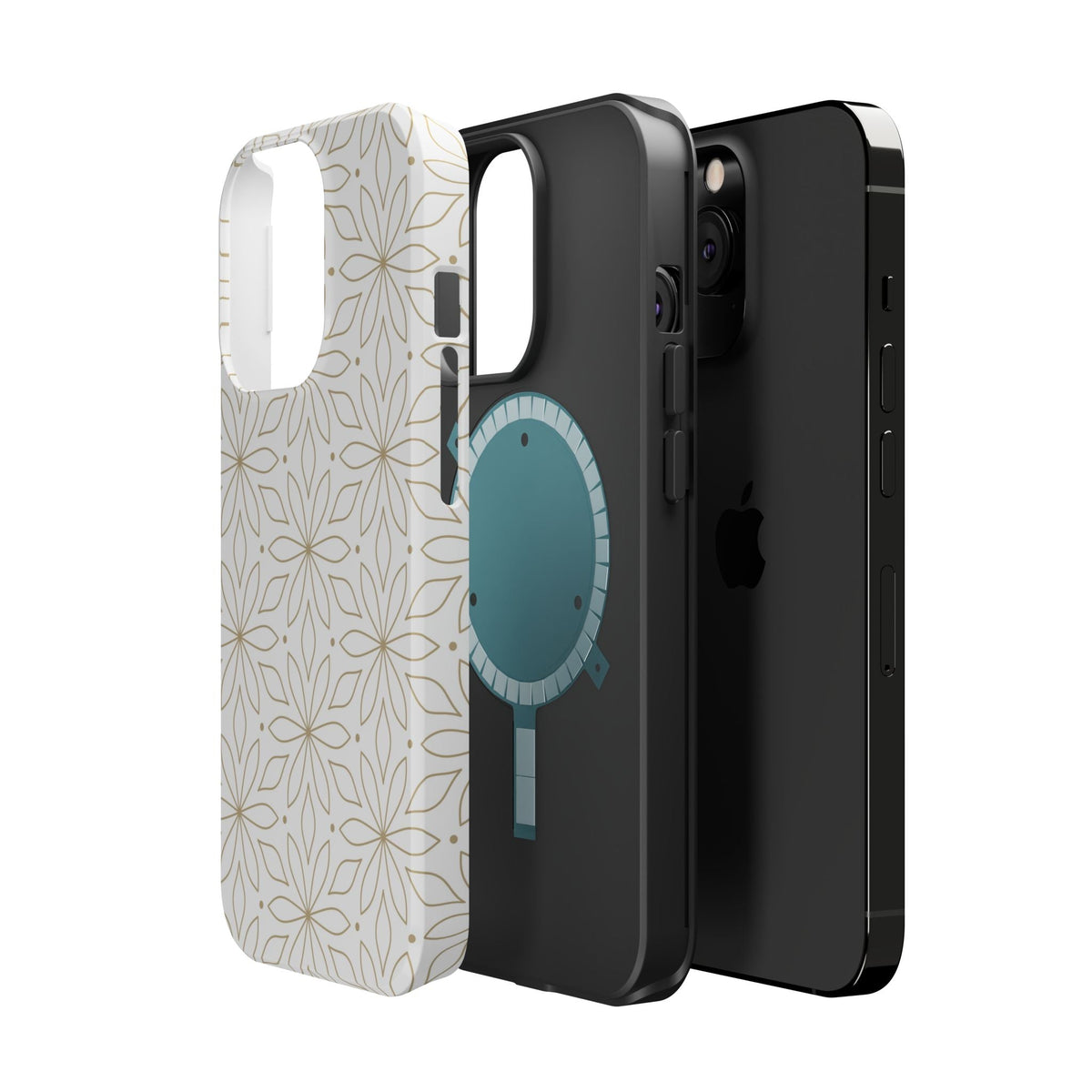 Stylish Magnetic Phone Case with Floral Design Printify