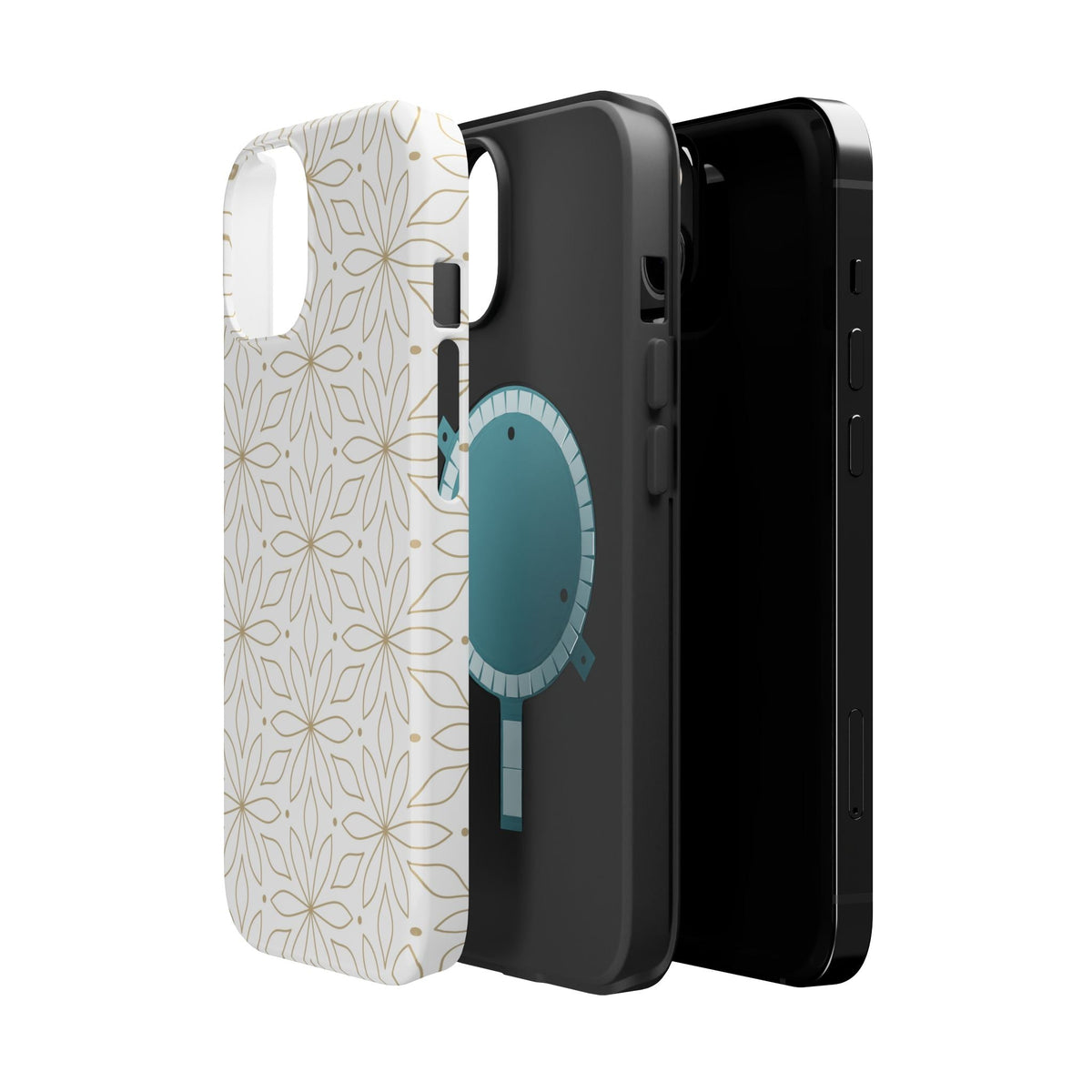 Stylish Magnetic Phone Case with Floral Design Printify