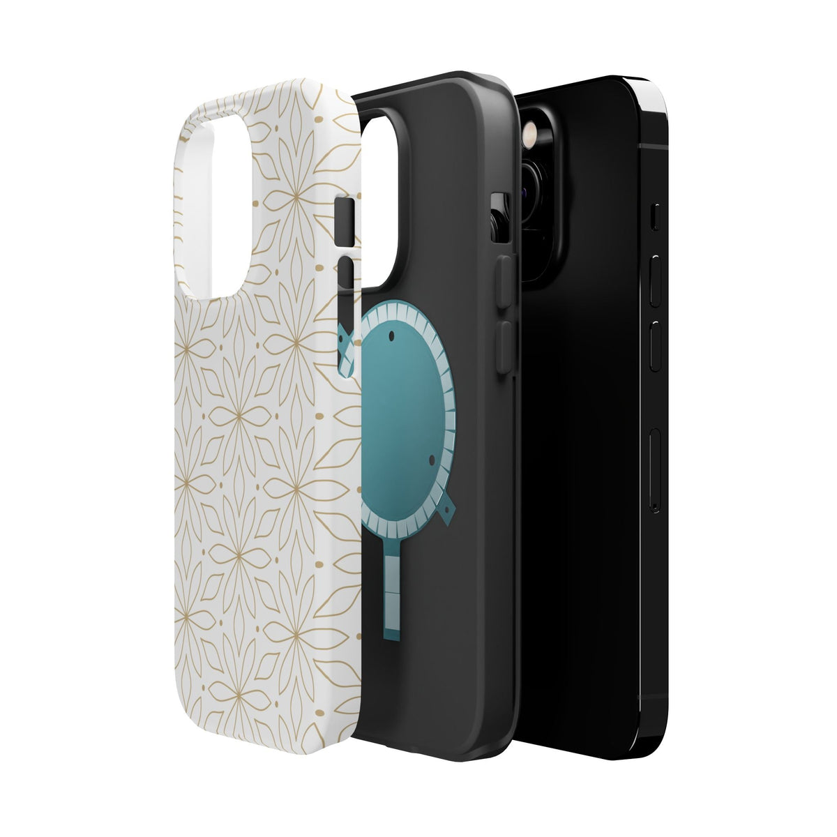 Stylish Magnetic Phone Case with Floral Design Printify
