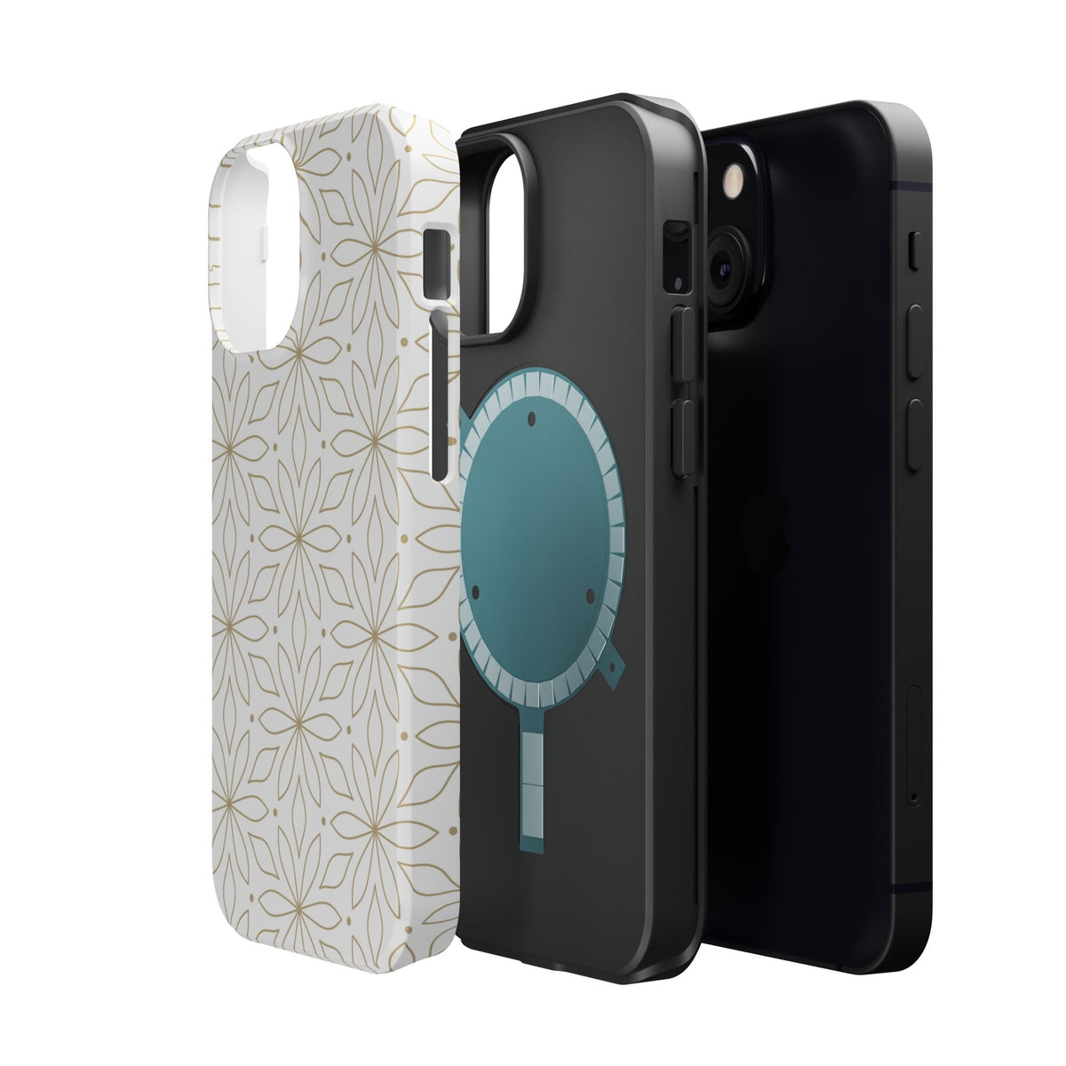 Stylish Magnetic Phone Case with Floral Design Printify