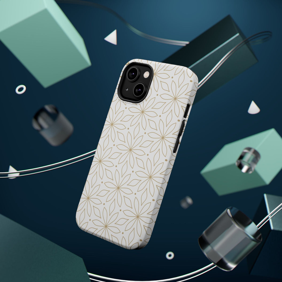 Stylish Magnetic Phone Case with Floral Design Printify