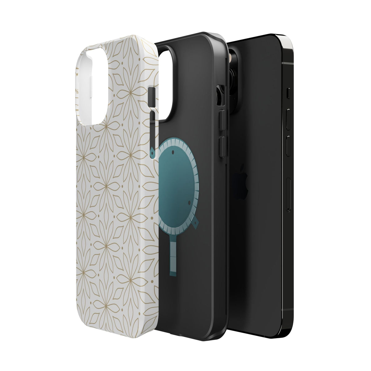 Stylish Magnetic Phone Case with Floral Design Printify