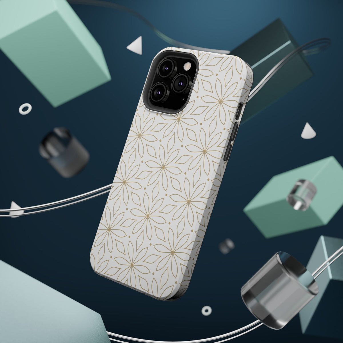 Stylish Magnetic Phone Case with Floral Design Printify