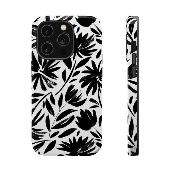 Elegant Floral Magnetic Phone Case - Durable Protection for Stylish Users Printify