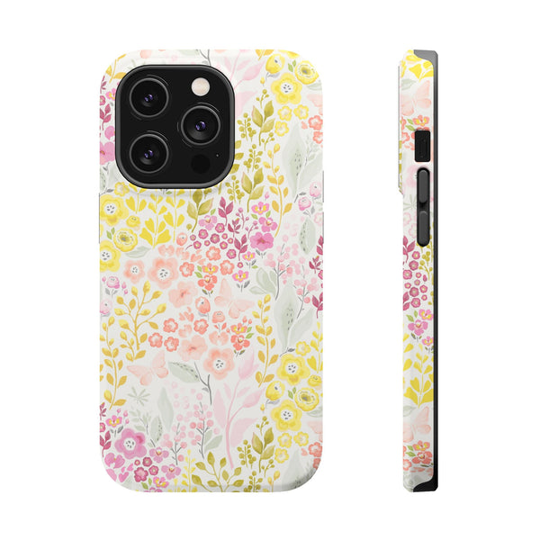 Chic Floral Magnetic Phone Case - Vibrant Nature Design Printify