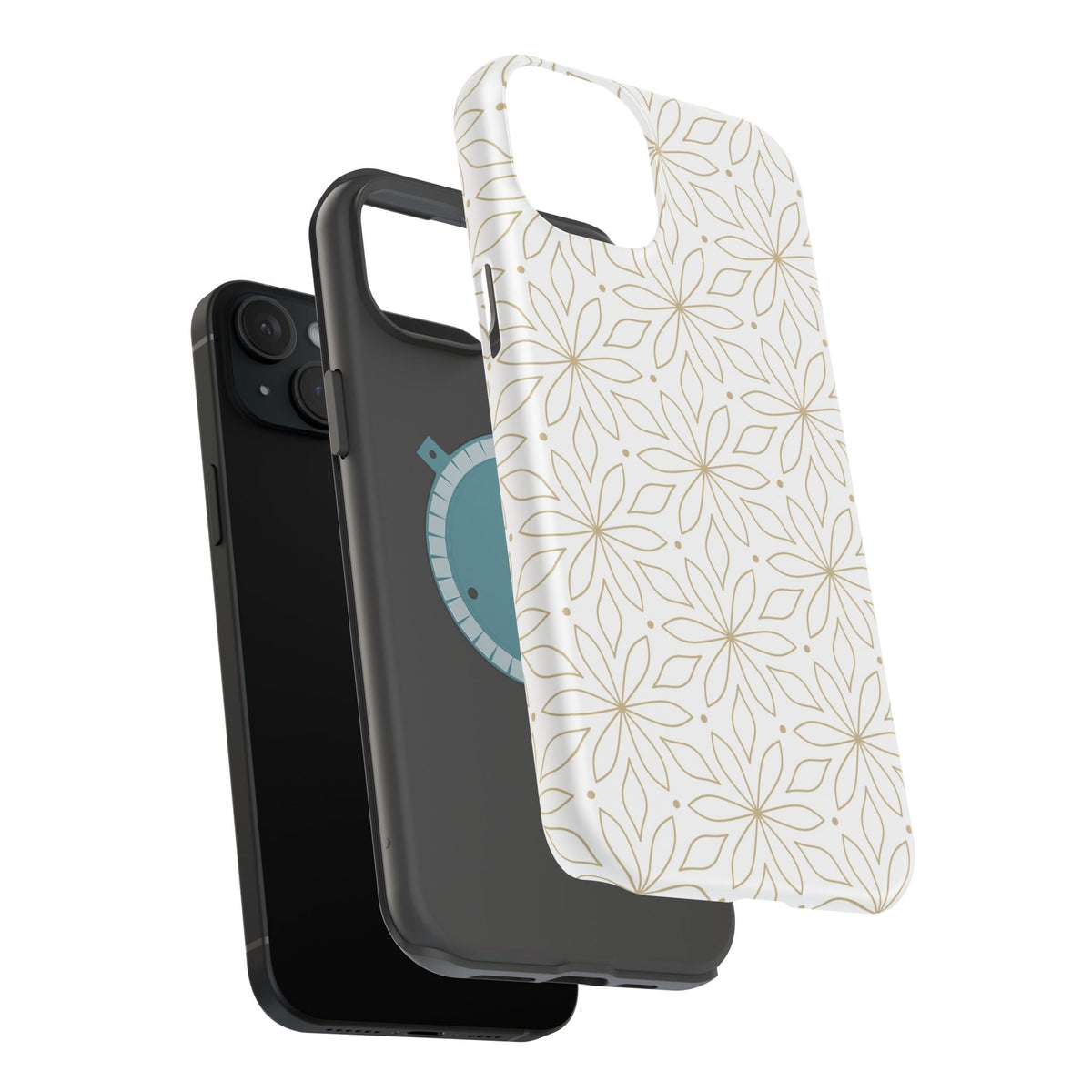 Stylish Magnetic Phone Case with Floral Design Printify