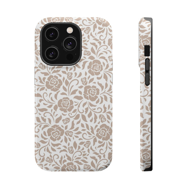 Rose Pattern Magnetic Tough Case for iPhone Printify