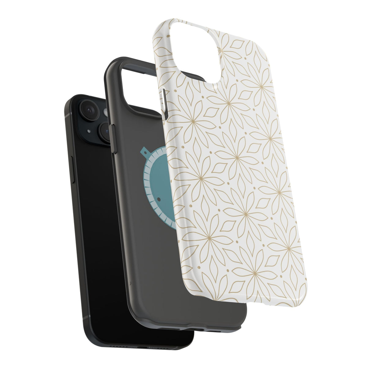 Stylish Magnetic Phone Case with Floral Design Printify