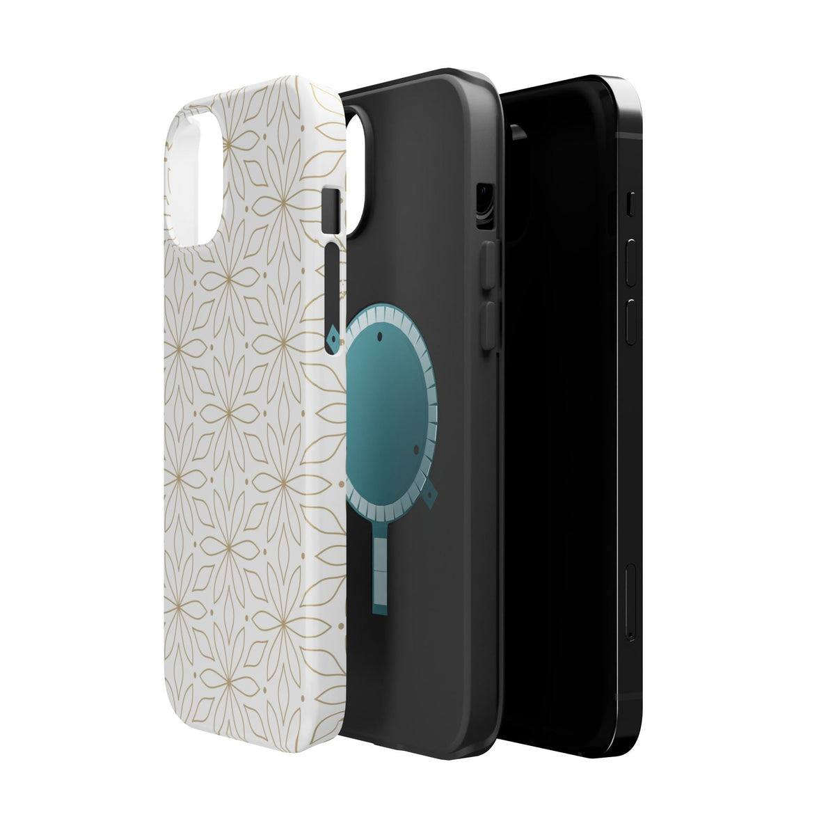 Stylish Magnetic Phone Case with Floral Design Printify