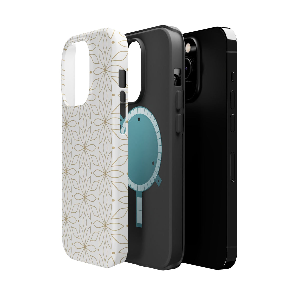 Stylish Magnetic Phone Case with Floral Design Printify