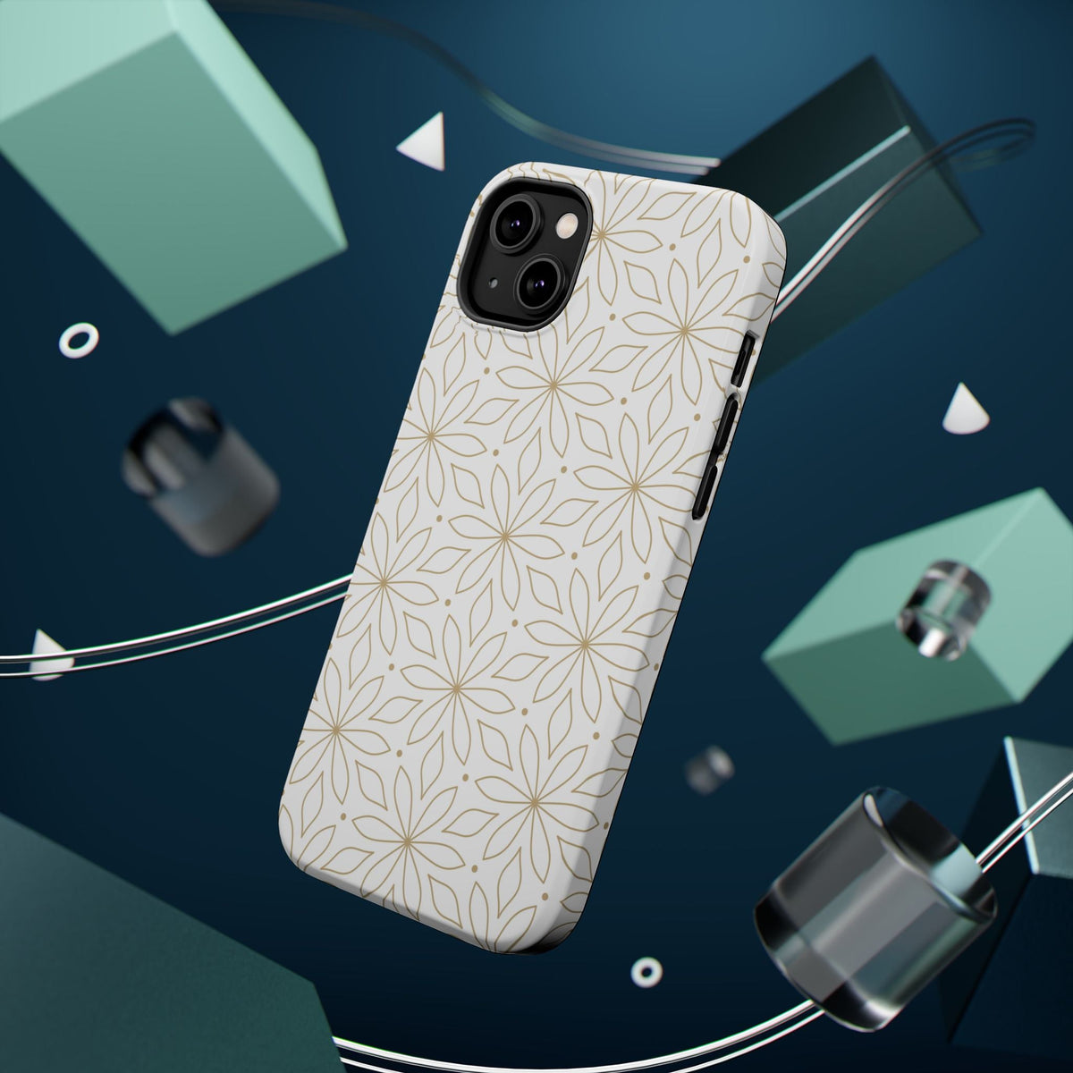 Stylish Magnetic Phone Case with Floral Design Printify