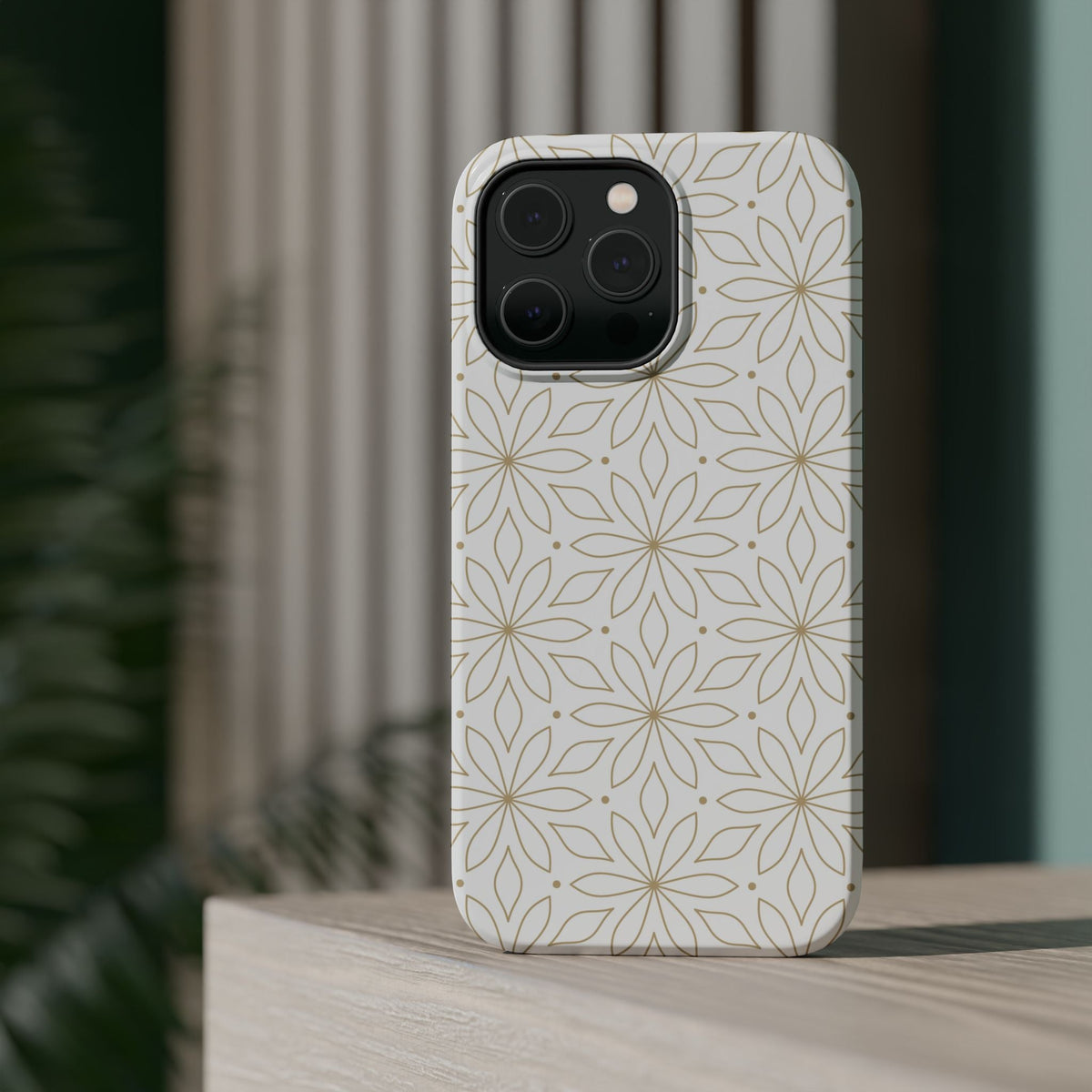 Stylish Magnetic Phone Case with Floral Design Printify
