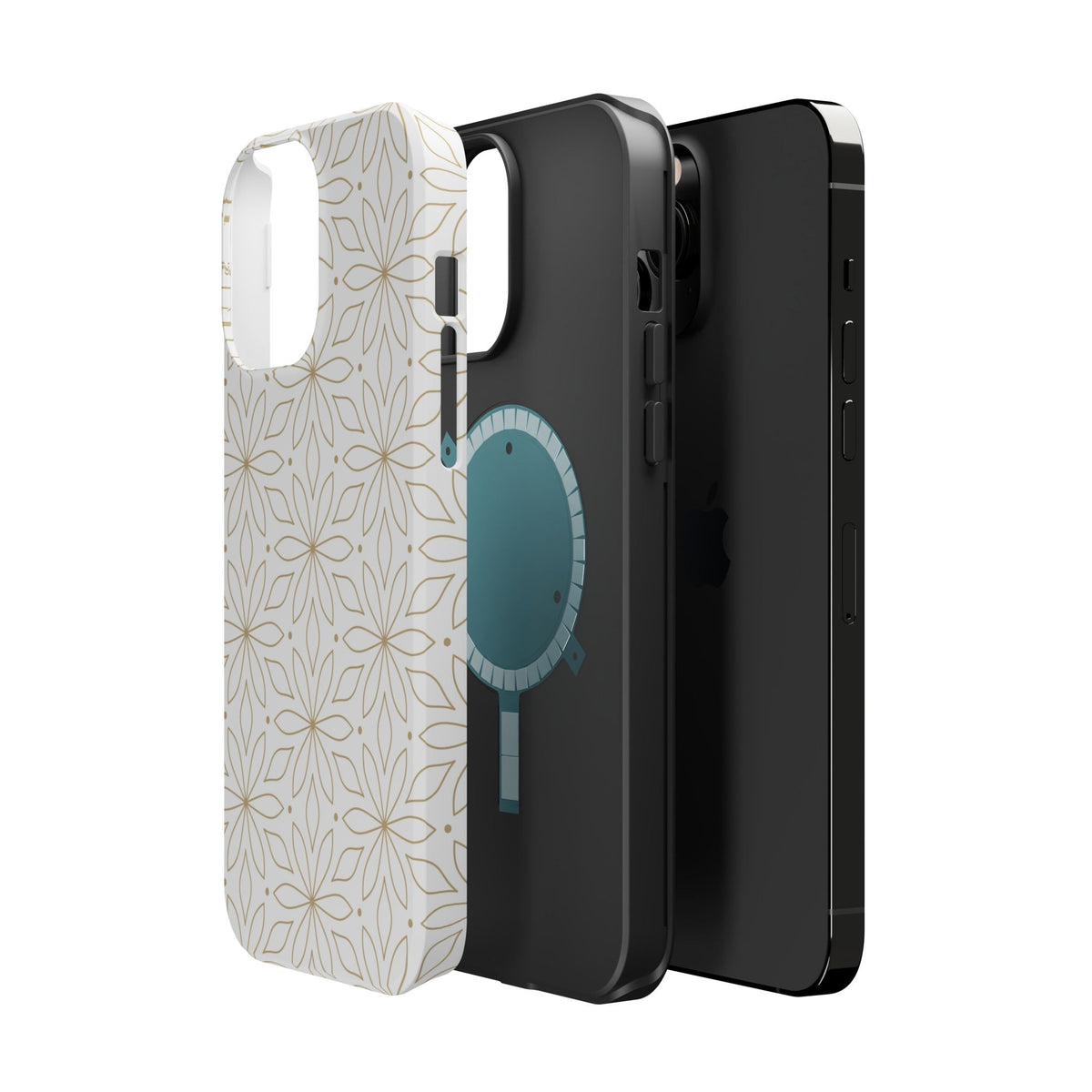 Stylish Magnetic Phone Case with Floral Design Printify
