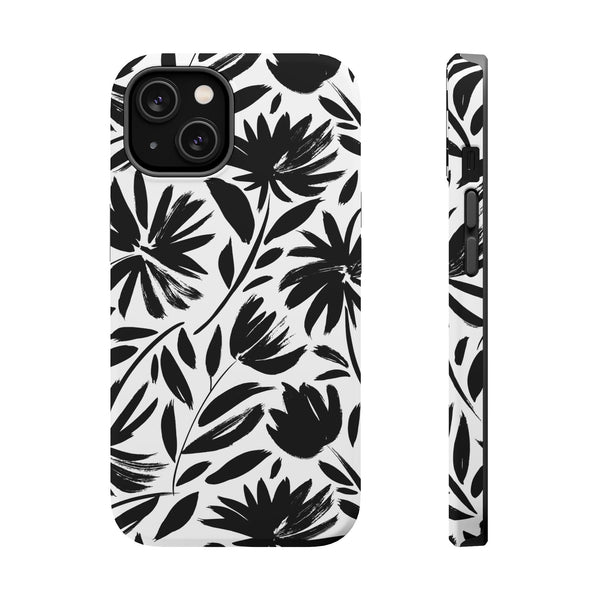Elegant Floral Magnetic Phone Case - Durable Protection for Stylish Users Printify