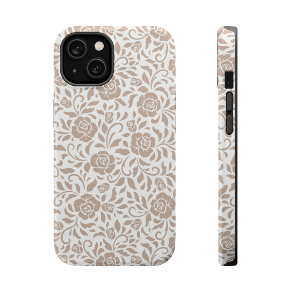 Rose Pattern Magnetic Tough Case for iPhone Printify