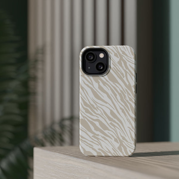 Stylish Zebra Print Magnetic Tough Cases for Ultimate Phone Protection Printify