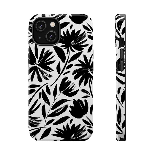Elegant Floral Magnetic Phone Case - Durable Protection for Stylish Users Printify