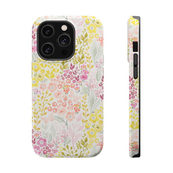 Chic Floral Magnetic Phone Case - Vibrant Nature Design Printify