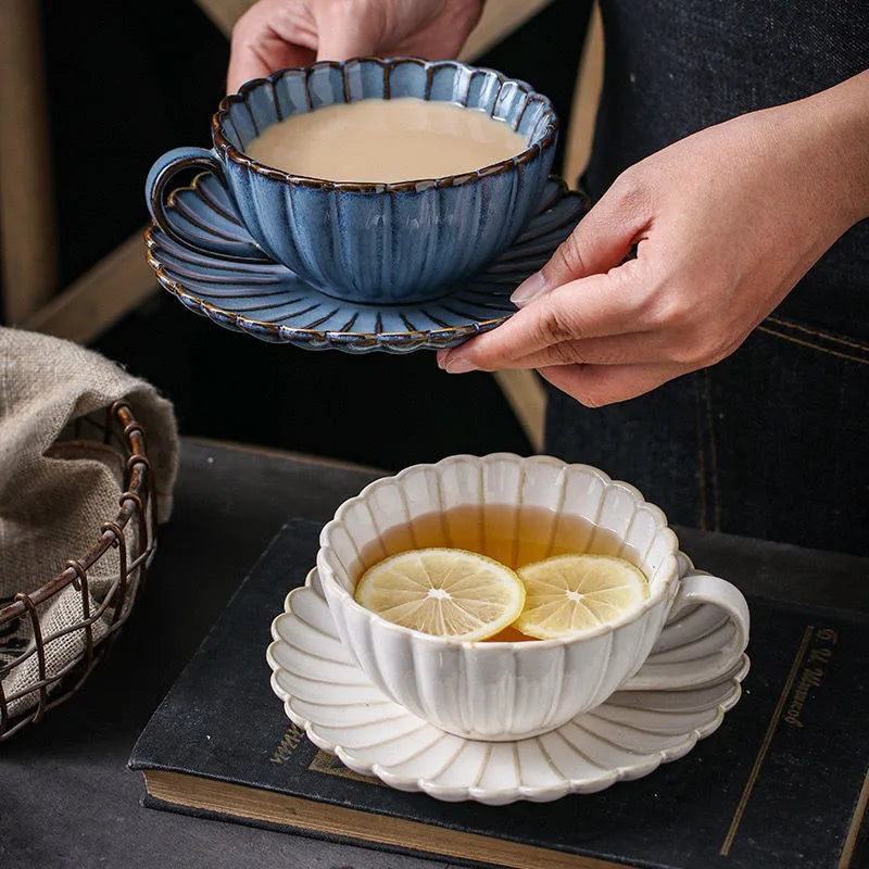 Coffee/Tea Ceramic Cup & Saucer Set