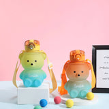 Cute Bear Cup Various Modes Tumbler with Straw Kawaii Water Bottle for Girl Kid Outdoor Drinking Kettle My Addiction