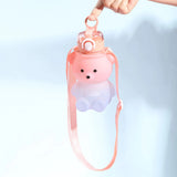 Cute Bear Cup Various Modes Tumbler with Straw Kawaii Water Bottle for Girl Kid Outdoor Drinking Kettle My Addiction