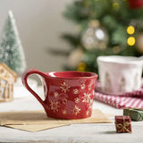 Nordic Christmas Mug Ceramic High Beauty Water Cup Household Minimalist Dessert Bowl Western Food Steak Plate My Addiction