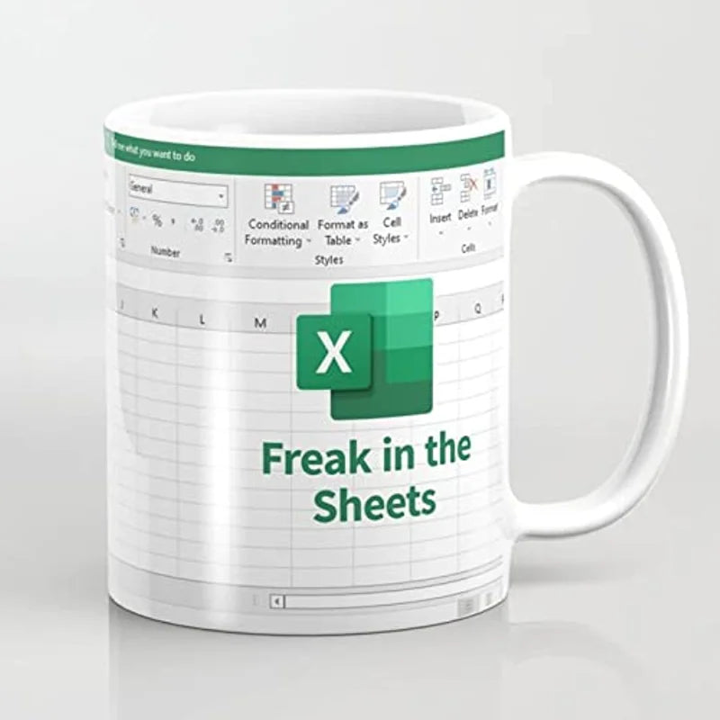 Funny Mug "Freak In The Sheets"