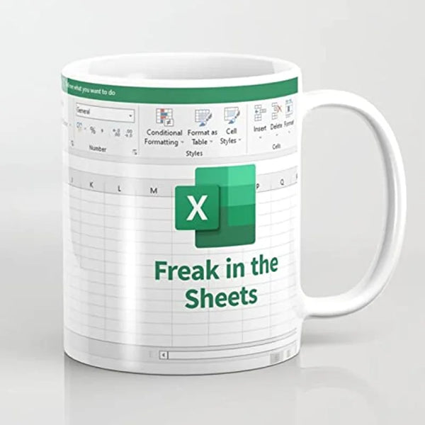 Funny Mug "Freak In The Sheets"