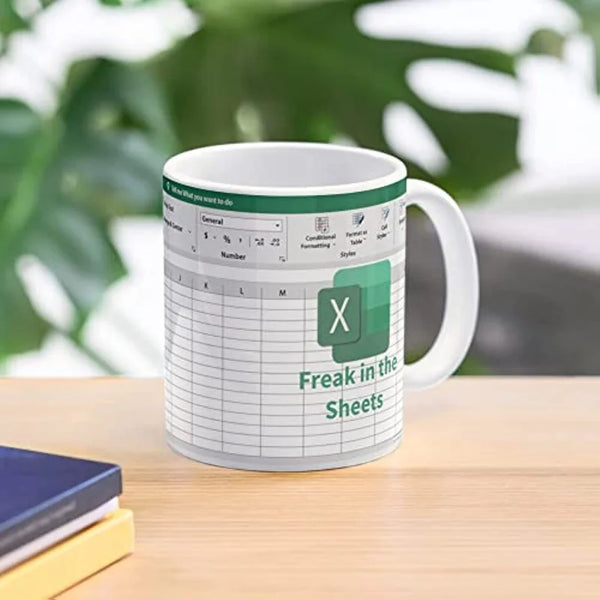 Funny Mug "Freak In The Sheets"