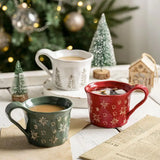 Nordic Christmas Mug Ceramic High Beauty Water Cup Household Minimalist Dessert Bowl Western Food Steak Plate My Addiction