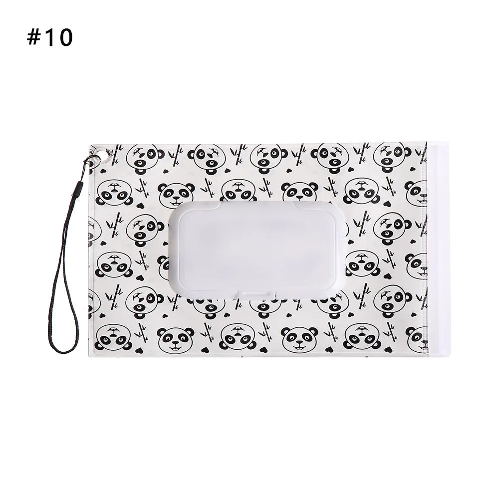 EVA Baby Wet Wipe Pouch Portable Wipes Holder Case Flip Cover Snap-Strap Reusable Refillable Cosmetic Pouch Useful Tissue Box My Addiction