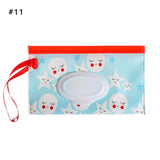 EVA Baby Wet Wipe Pouch Portable Wipes Holder Case Flip Cover Snap-Strap Reusable Refillable Cosmetic Pouch Useful Tissue Box My Addiction