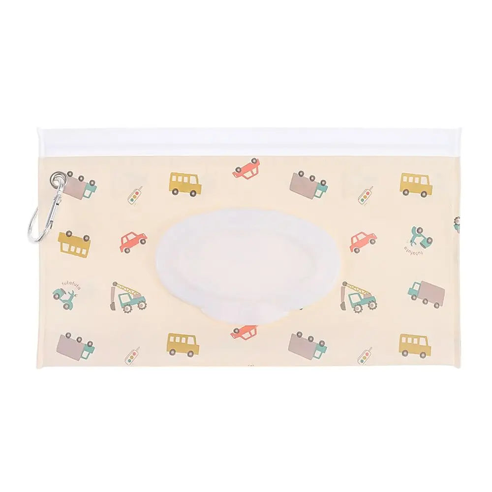 EVA Baby Wet Wipe Pouch Portable Wipes Holder Case Flip Cover Snap-Strap Reusable Refillable Cosmetic Pouch Useful Tissue Box My Addiction