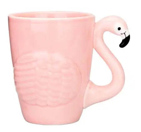 Creative Pink Flamingo Mug Coffee Cup Travel Coffee Mug Ceramic Cups For Coffee Tea Cups And Mugs Pink Flamingo Cup My Addiction