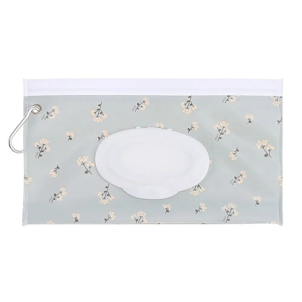 EVA Baby Wet Wipe Pouch Portable Wipes Holder Case Flip Cover Snap-Strap Reusable Refillable Cosmetic Pouch Useful Tissue Box My Addiction