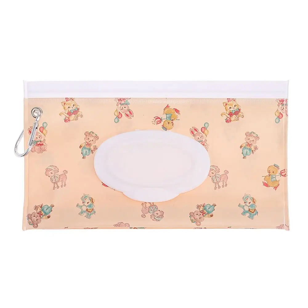 EVA Baby Wet Wipe Pouch Portable Wipes Holder Case Flip Cover Snap-Strap Reusable Refillable Cosmetic Pouch Useful Tissue Box My Addiction