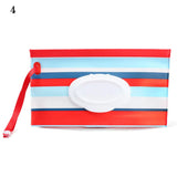 EVA Baby Wet Wipe Pouch Portable Wipes Holder Case Flip Cover Snap-Strap Reusable Refillable Cosmetic Pouch Useful Tissue Box My Addiction