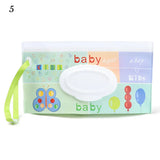 EVA Baby Wet Wipe Pouch Portable Wipes Holder Case Flip Cover Snap-Strap Reusable Refillable Cosmetic Pouch Useful Tissue Box My Addiction