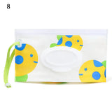 EVA Baby Wet Wipe Pouch Portable Wipes Holder Case Flip Cover Snap-Strap Reusable Refillable Cosmetic Pouch Useful Tissue Box My Addiction