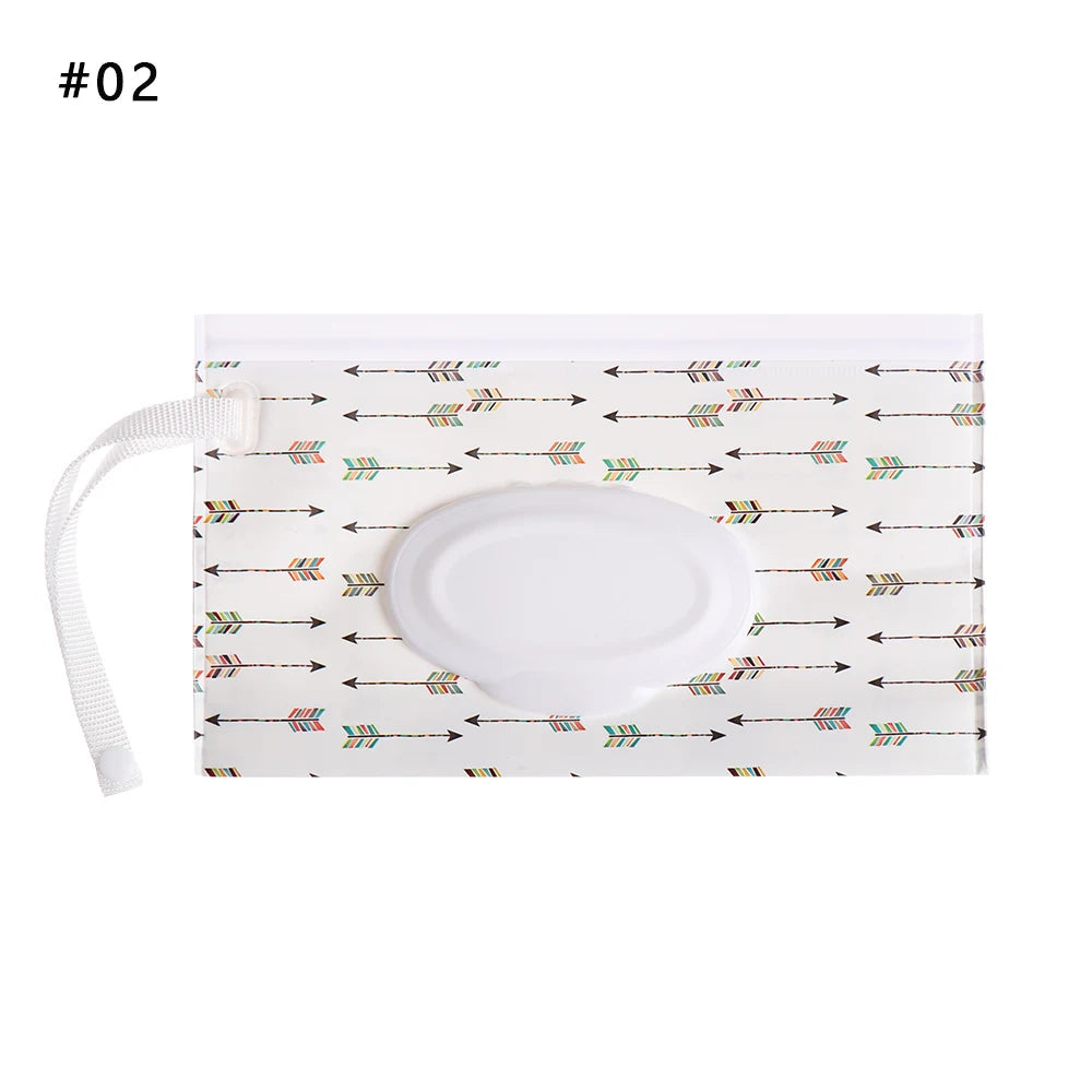 EVA Baby Wet Wipe Pouch Portable Wipes Holder Case Flip Cover Snap-Strap Reusable Refillable Cosmetic Pouch Useful Tissue Box My Addiction