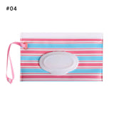 EVA Baby Wet Wipe Pouch Portable Wipes Holder Case Flip Cover Snap-Strap Reusable Refillable Cosmetic Pouch Useful Tissue Box My Addiction