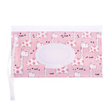 EVA Baby Wet Wipe Pouch Portable Wipes Holder Case Flip Cover Snap-Strap Reusable Refillable Cosmetic Pouch Useful Tissue Box My Addiction