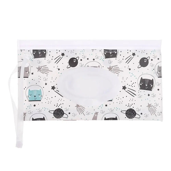 EVA Baby Wet Wipe Pouch Portable Wipes Holder Case Flip Cover Snap-Strap Reusable Refillable Cosmetic Pouch Useful Tissue Box My Addiction