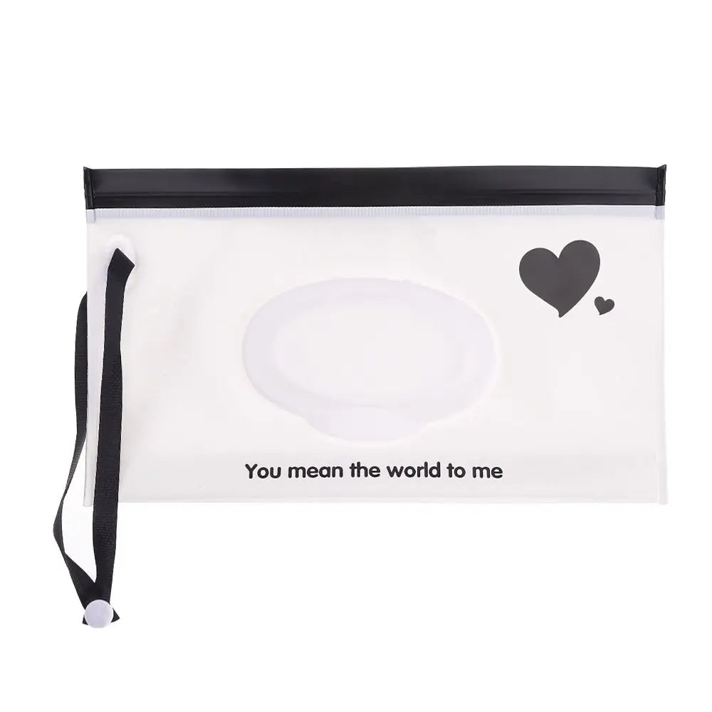 EVA Baby Wet Wipe Pouch Portable Wipes Holder Case Flip Cover Snap-Strap Reusable Refillable Cosmetic Pouch Useful Tissue Box My Addiction
