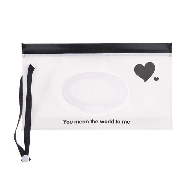EVA Baby Wet Wipe Pouch Portable Wipes Holder Case Flip Cover Snap-Strap Reusable Refillable Cosmetic Pouch Useful Tissue Box My Addiction